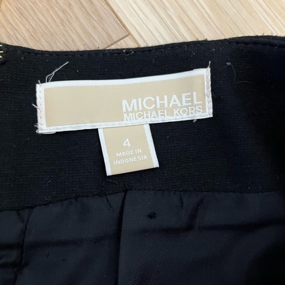 Michael Kors Black and White Patterned Women's Skirt size 4 - Picture 3 of 5